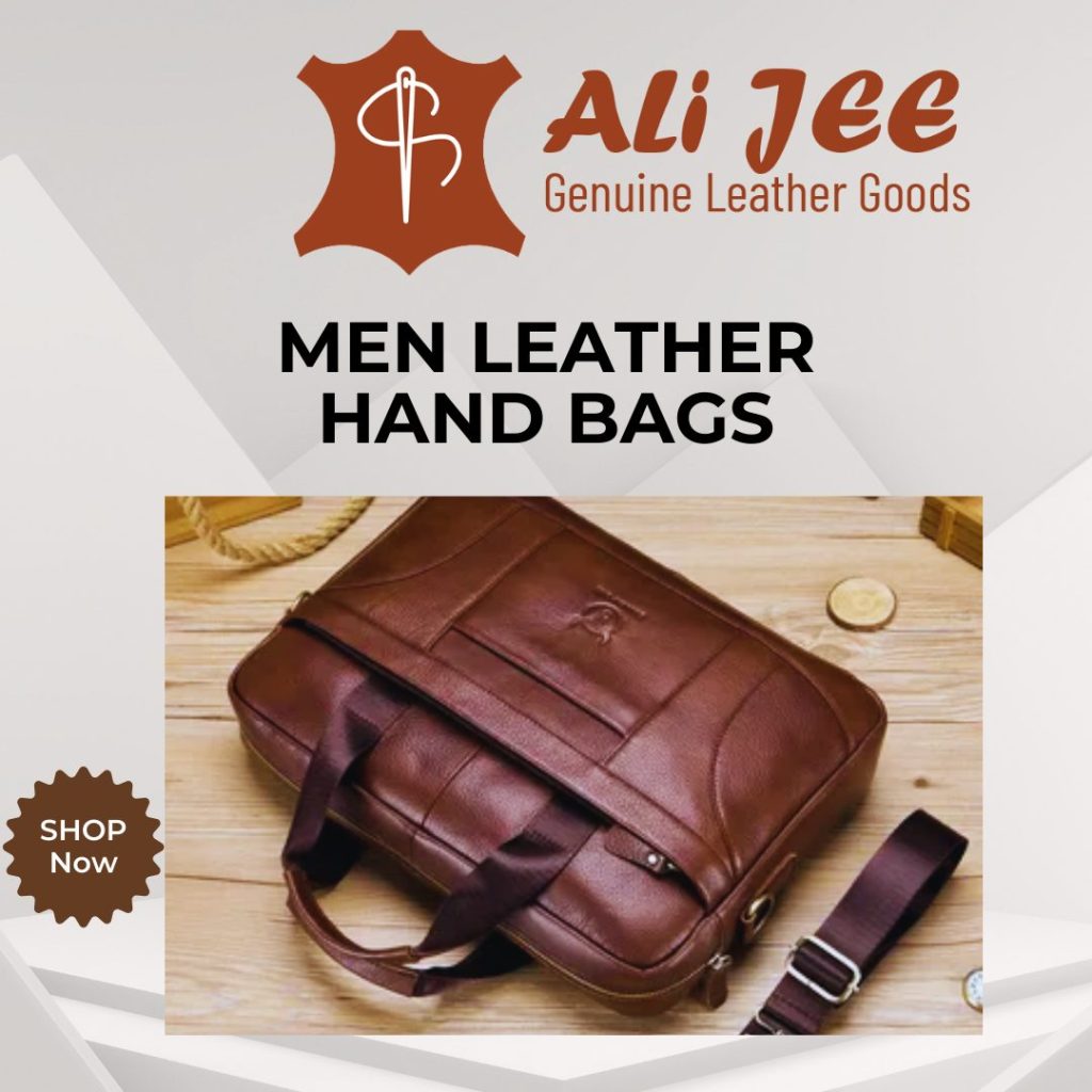 Men Leather Hand Bags[Leather Watch Straps and Trending Leather Accessories]