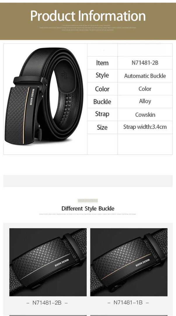 Genuine Leather Automatic Men Belt Luxury Strap Belt for Men Designer Belts Men High Quality Fashion Belt