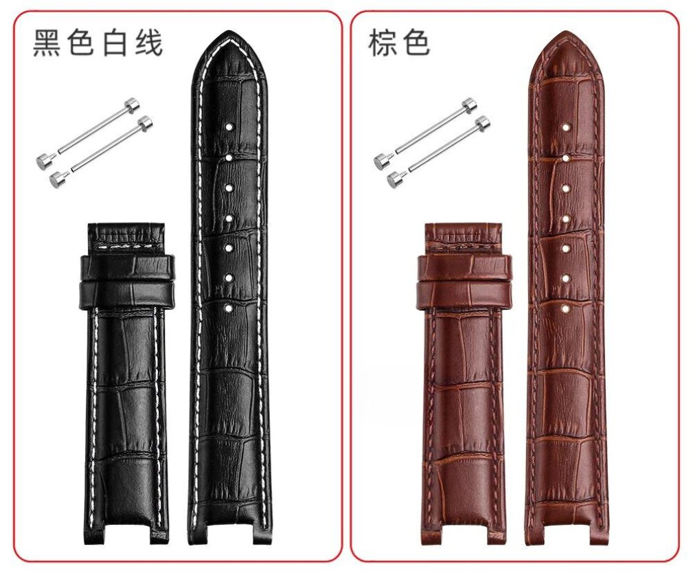 Top Layer Cowhide Genuine Leather bracelet for GC 22*13mm 20*11mm Notched watch strap senior watchband wristwatches band screw